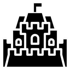 Fototapeta premium CASTEL glyph icon