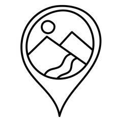 LOCATION23 line icon