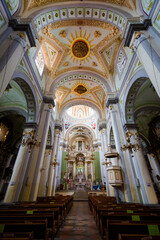 Fototapeta na wymiar Catholic church San Jose Parroquia Puebla