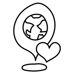 LOCATION27 line icon