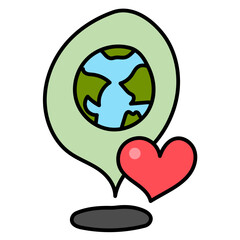 LOCATION27 filled outline icon