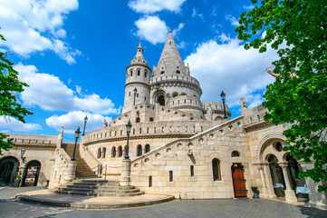 Budapest, Hungary. Fisherman's Bastion at the heart of Buda's Castle District.