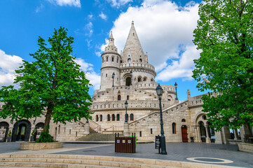 Budapest, Hungary. Fisherman's Bastion at the heart of Buda's Castle District.