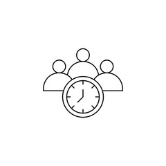 time together icon. outline icon
