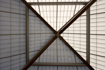 Ceiling roof with texture and shadows