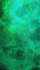 space background with green and dark green spots