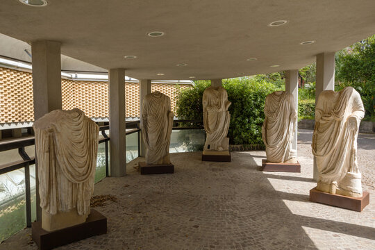 Exhibits in the archaelogical museum of Paolo Orsi