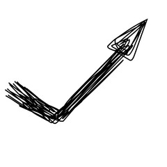 Arrow handdrawn