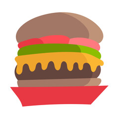 FOOD DELIVERY flat icon
