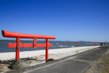 佐賀県太良町　大魚神社の海中鳥居