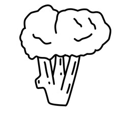 Vegetable Doodle Drawing line