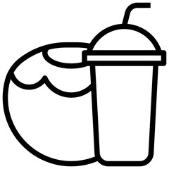 COCONUT line icon