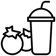 TOMATO line icon
