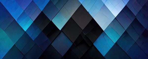 a blue abstract background with many different shapes, generative AI