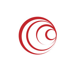 Hurricane Symbol. Abstract icon. Editable Shape Logo Template