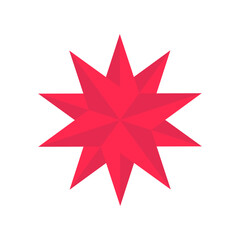 Star burst symbol. Star Logo Template. Editable Shape Logo Template