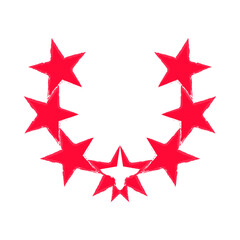Star Crown Symbol. Star Logo. Editable Shape Logo Template