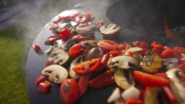 Gem&uuml;se auf Grill