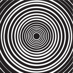 Black and white swirl spiral circle