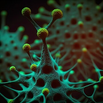 A macro closeup of cells.