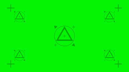 Motion Tracking Markers On Green Screen Background