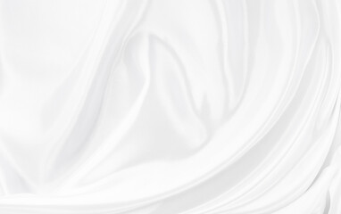 White gray satin texture that is white silver fabric silk background with beautiful soft blur pattern natural.