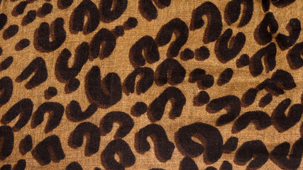 Fototapeta na wymiar Leopard pattern, fabric print, background, sample.