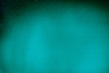 Fototapeta na wymiar Turquoise texture background with shade bluegreen, watercolor. Old blue green grunge vintage page. Aged blur paper textured. Empty place or space for text. Old worn abstract wall texture.