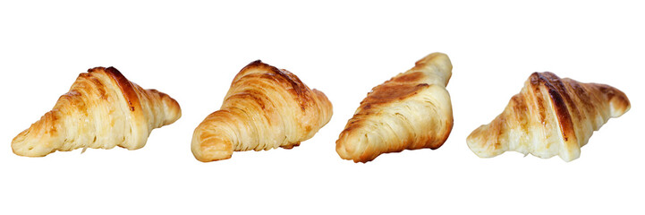 Croissant isolated on white background