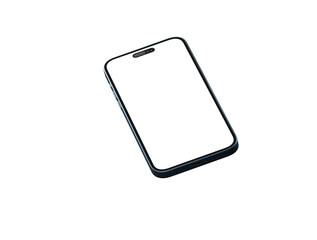 smartphone  With Blank Screen in 3d