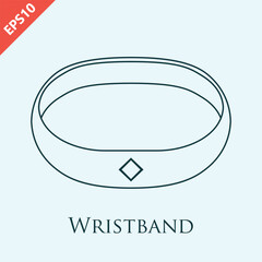 Fototapeta premium Hand drawn promo bracelet design vector flat isolated illustration