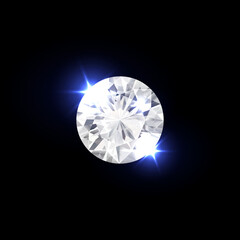Vector illustration of a diamond