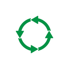 Recycle symbol, vector illustration icon.