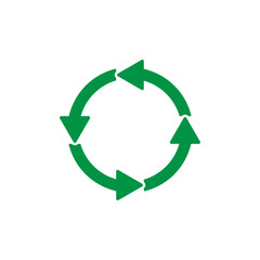 Recycle symbol, vector illustration icon.