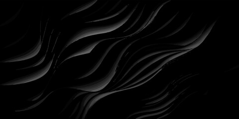 Abstract black wave paper cut design. Background for banners, posters, flyers, book covers and other design. Abstract black wave layers paper cut cover design. black background.