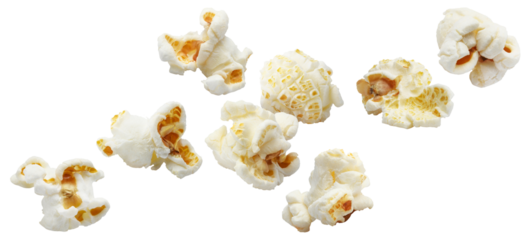 Flying delicious popcorn cut out