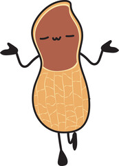 Peanut cartoon Vector