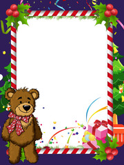 frame with teddy bear