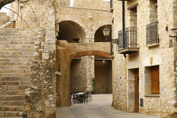 Les fortifications de la vieille ville de Peniscola en Espagne