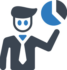 Business infographic presentation icon