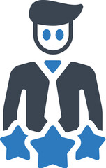 Outstanding leadership icon