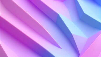 Arte abstracto en bajo polígono con colores pastel, IA Generativa