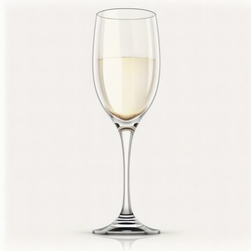 Wine glass. Champagne glass. Generative AI.
