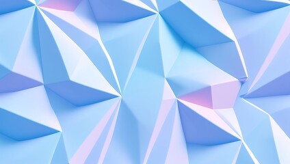 Obraz premium Arte abstracto en bajo polígono con colores pastel, IA Generativa