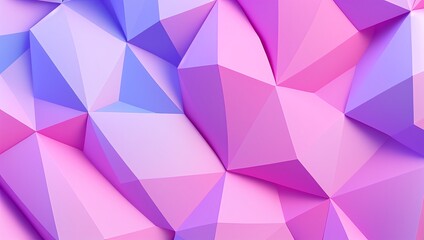 Obraz premium Arte abstracto en bajo polígono con colores pastel, IA Generativa