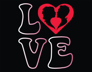 Love t-shirt and apparel design, valentine’s day typography t shirt design, Valentine vector illustration design for t shirt, print, poster, apparel, label, card