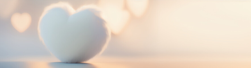 Solo heart background (Generative AI)