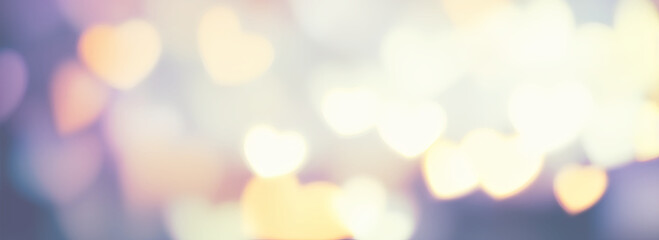 heart bokeh background (Generative AI)