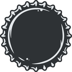 Metal cork from a beer brewery bottle