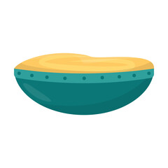 Hummus and snack vector illustration. Cartoon drawing of Arabic bean paste in bowl isolated on white background. Food, nutrition concept